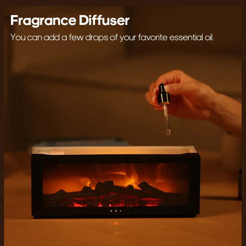 🔥EmberGlow – Flame Fireplace Mist Diffuser